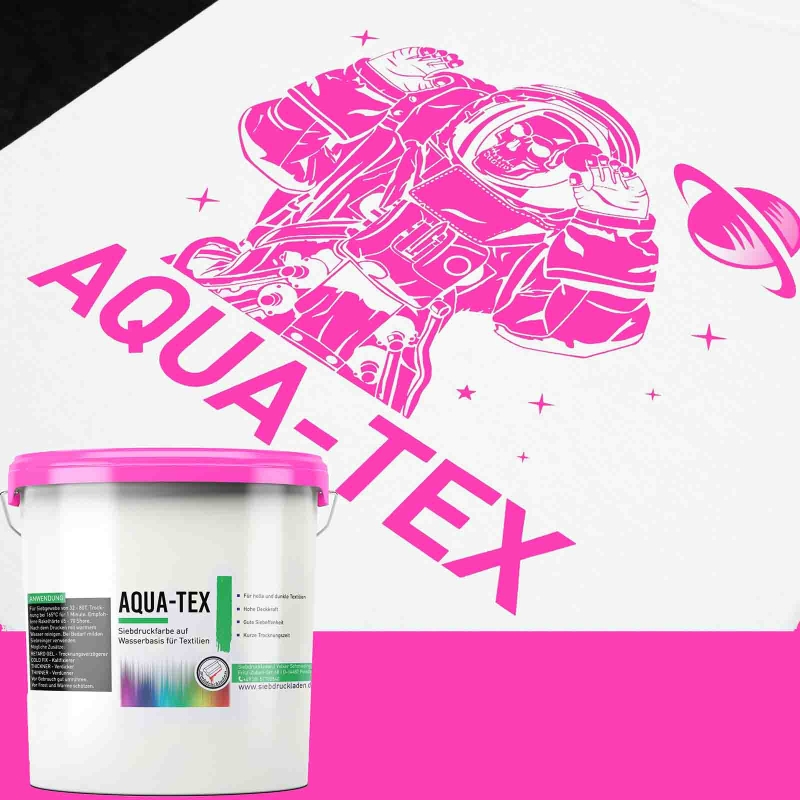 AQUA-TEX - NEON-PINK Wasserbasierte Siebdruckfarbe